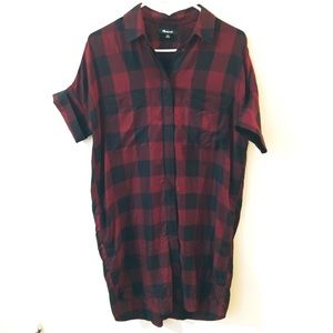 Madewell Flannel Shift Dress